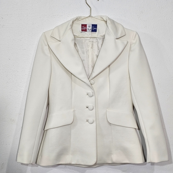 Lilli Ann Jackets & Blazers - Vintage 70's Lilli Ann Butter Yellow Jacket Blazer  Sz Small France